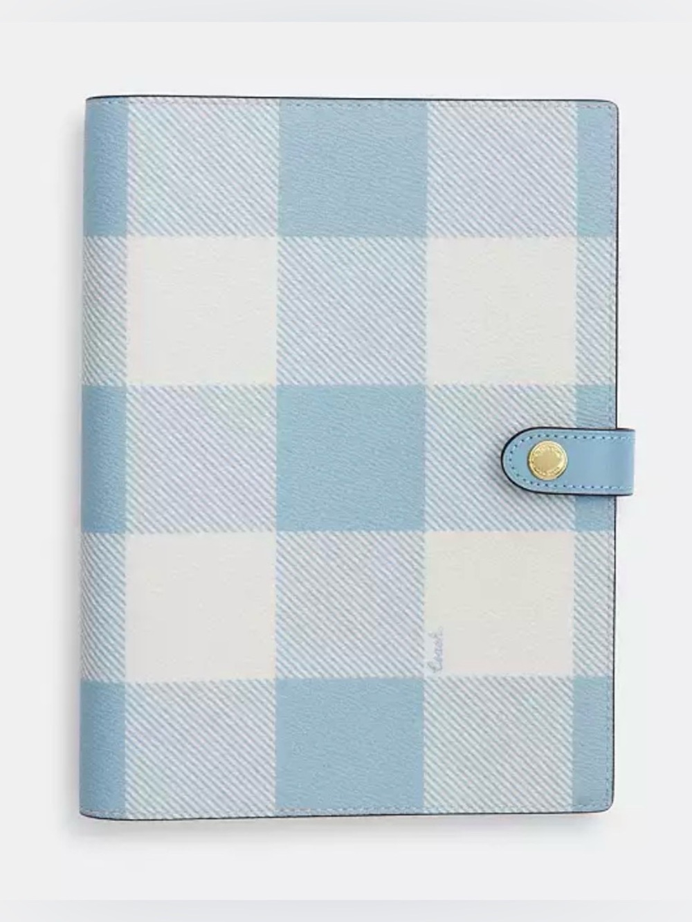 🩶COACH NOTEBOOK WITH GINGHAM PRINT - NWT